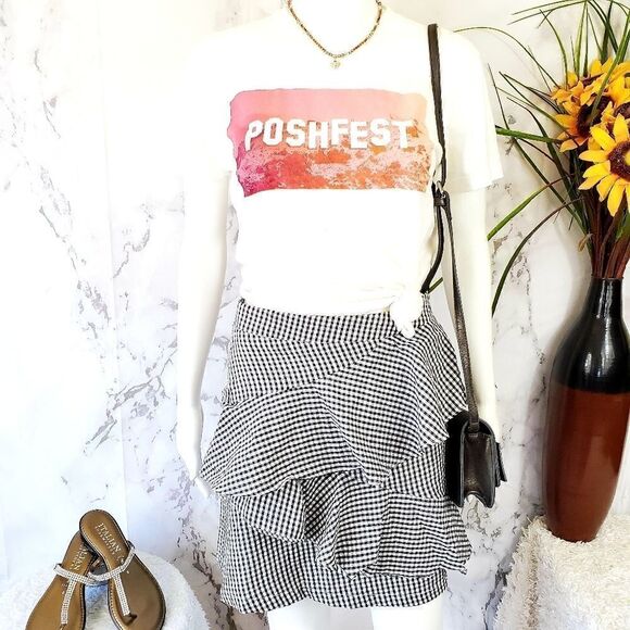 NWT! LF Three Days fully lined ruffle trim skirt - Picture 4 of 9